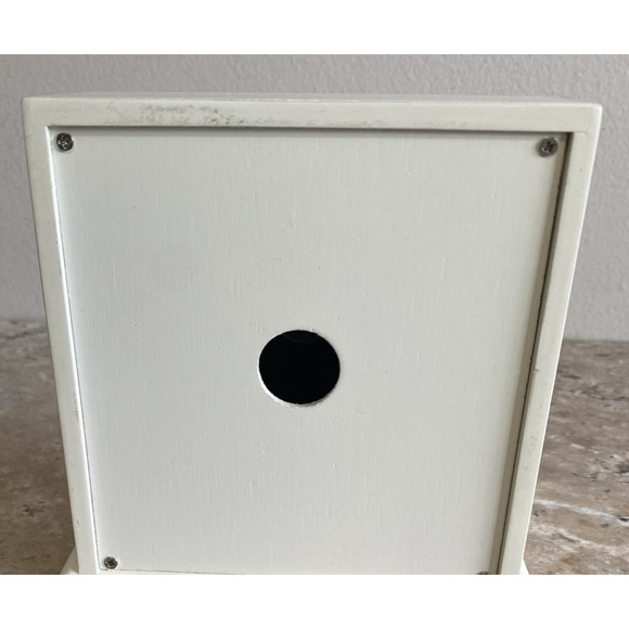 Vintage Ingraham Ivory Mantel Desk Clock 6"x5" Art Deco Style WORKS - Picture 6 of 8